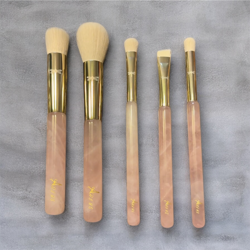 Rose Quartz Makeup Brush Set