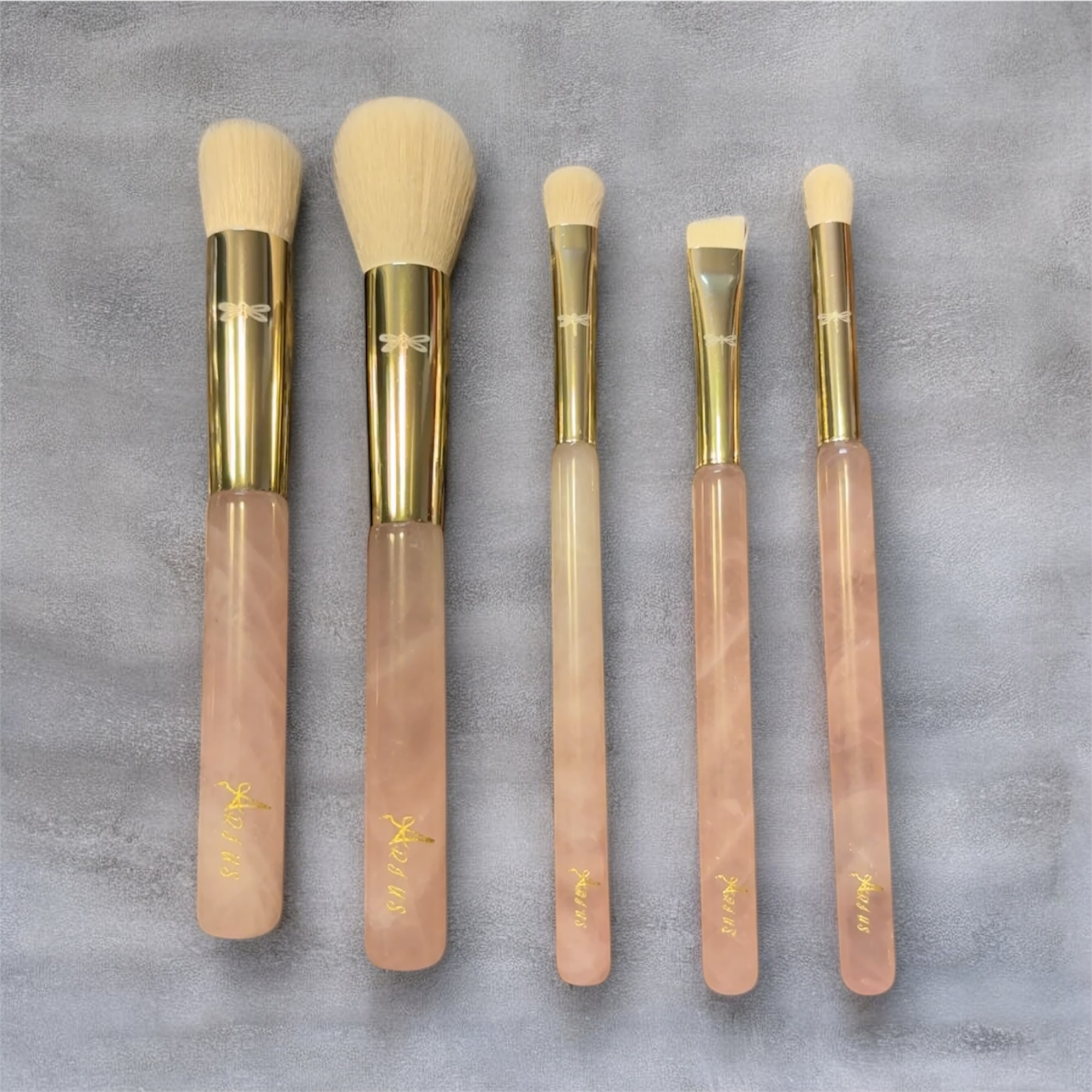 Rose Quartz Makeup Brush Set