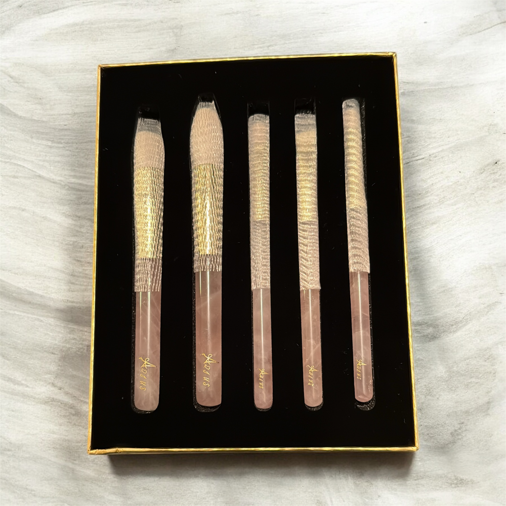 Rose Quartz Makeup Brush Set