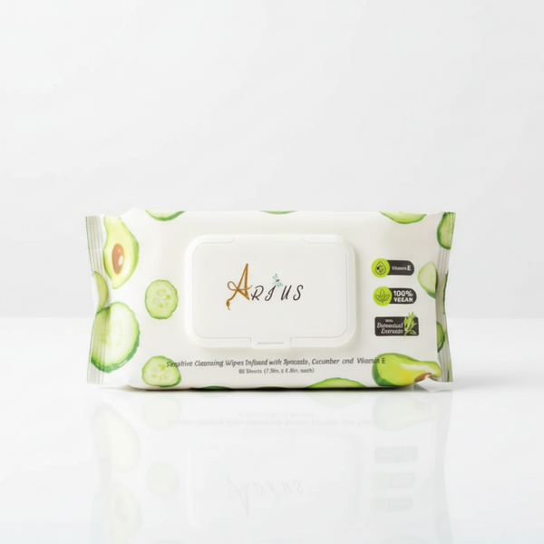 Avocado and Cucumber Facial Wipes