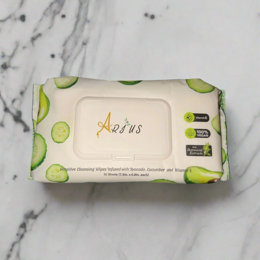 Avocado and Cucumber Facial Wipes